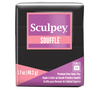 Sculpey Soufflé - Poppy Seed zwart  (48,2 gram)