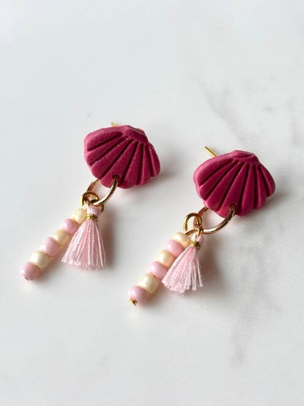 Oorstekers Pink Shell