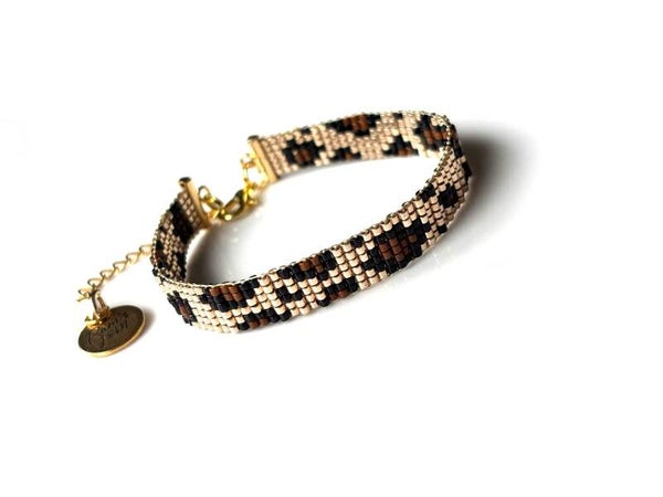 Panterprint Armband / Kralen armband