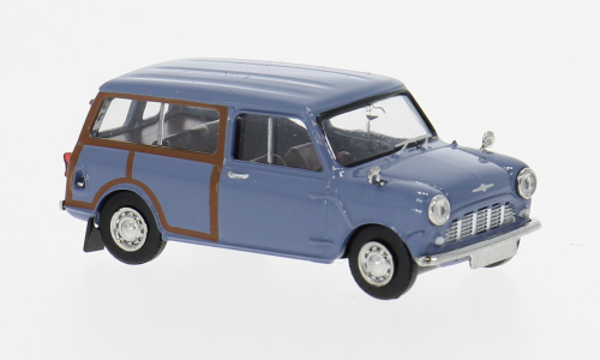 Brekina Austin Mini Countryman 1960 – Blauw Woody – 1:87 – 15363