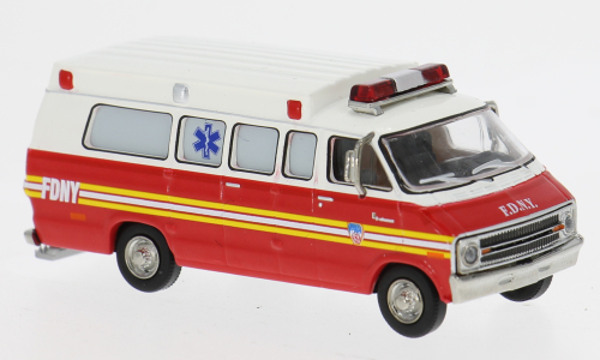 Brekina Dodge B 200 Ambulance FDNY 1975 – 1:87 – 18301