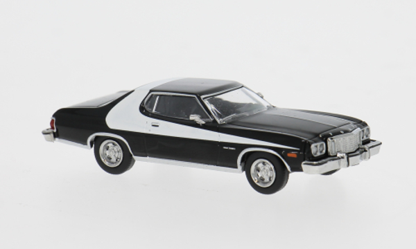 Brekina Ford Gran Torino 1976 – Zwart/Wit – 1:87 – 19735