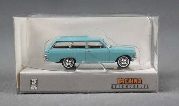 Brekina Opel Rekord A CarAVan 1963 Turquoise 1:87 H0 20471