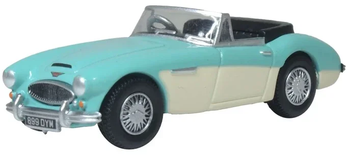 Oxford Diecast Austin Healey 3000 Florida Green/Ivory White 1:76 76AH3007