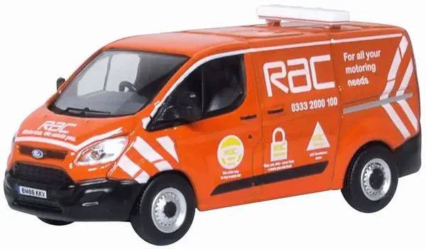 Oxford Diecast Ford Transit Custom RAC 1:76 76CUS003