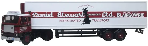 Oxford Diecast Volvo F88 Short Fridge Trailer Daniel Stewart 1:76 76F88002