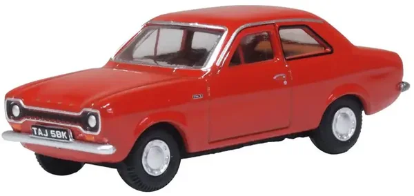 Oxford Diecast Ford Escort MK1 Sunset Red 1:76 76FE005