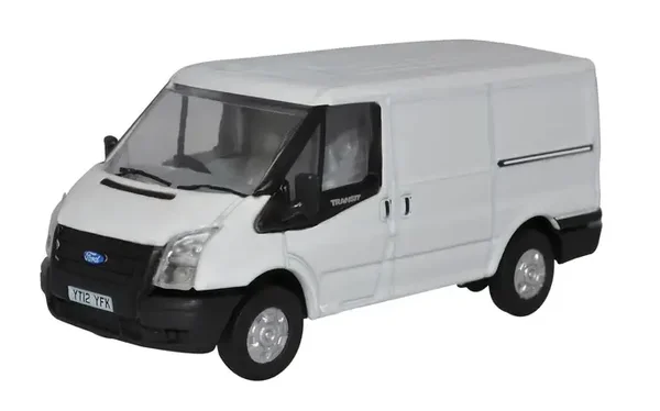 Oxford Diecast Ford Transit 2006 SWB Low Roof Frozen White – 1:76 – 76FT036
