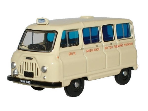 OXFORD MORRIS J2 British Railways Ambulamce 1:76 76JM019