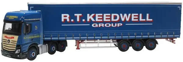 OXFORD Mercedes Benz ACTROS GSC CURTAINSIDE R T KEEDWELL 1:76 76MB011