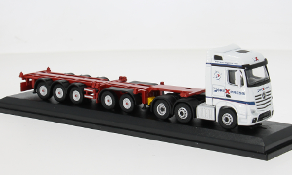Oxford Mercedes Actros SSC D‑Tec Combitrailer Port Express – 1:76 – 76MB013