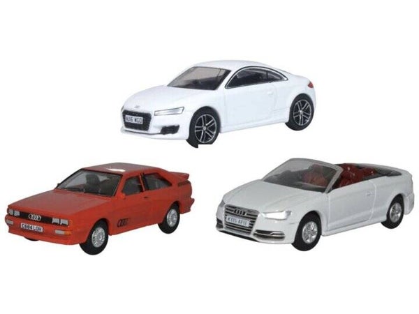 OXFORD Audi QUATTRO - TT - S3 - 3 CAR SET 1:76 76SET68
