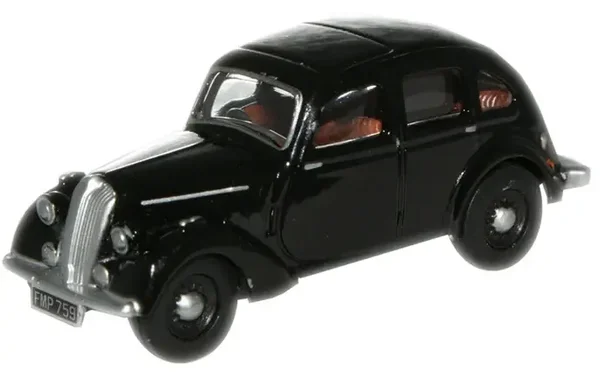 Oxford Diecast Black Standard Flying Twelve - 1:76 76SFT001