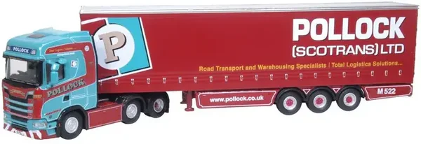 Oxford Diecast Scania New Generation (S) Curtainside Pollock 1:76 76SNG002