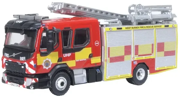 OXFORD Volvo FL EMERGENCY ONE PUMP LADDER WEST SUSSEX FIRE & RESCUE 1:76 76VEO004