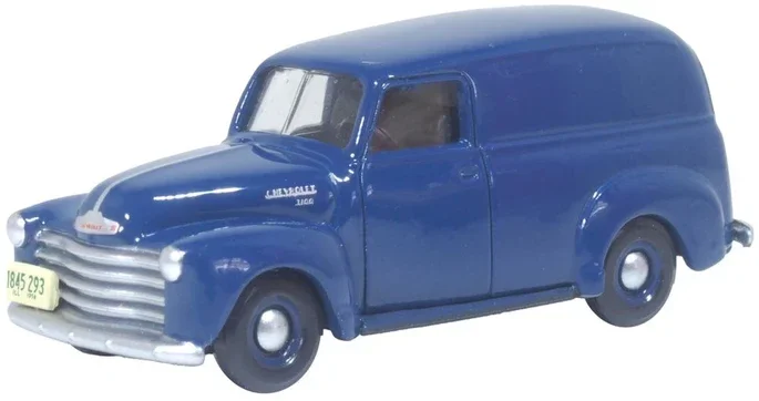 Oxford Diecast 1950 Chevrolet Panel Van Mariner Blue 1:87 87CV50006