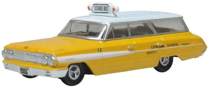 Oxford Diecast 1964 Ford Country Station Wagon Central School Bus 1:87 87FC64002