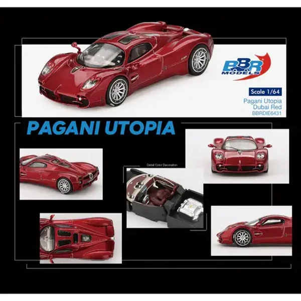 Pagani Utopia '23, Dubai rood 1:64 BBRDIE6431