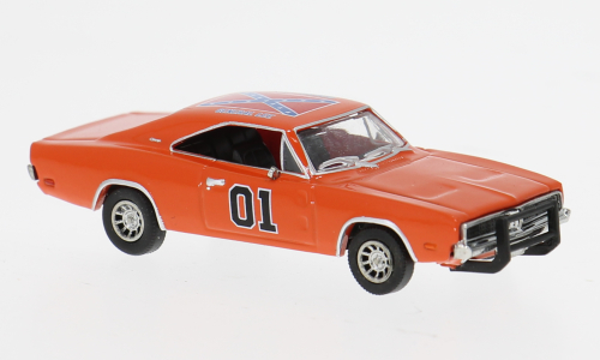 Brekina Dodge Charger 1969 Oranje 1:87 18004