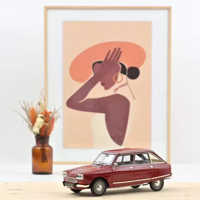 Citroën Ami 8 Club 1969 Massena Red 1:18 – Limited Edition 300 stuks – Norev