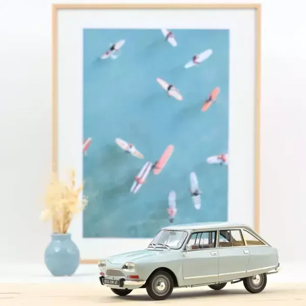 Citroën Ami 8 Club 1969 Thasos Blue 1:18 – Limited Edition 300 stuks – Norev