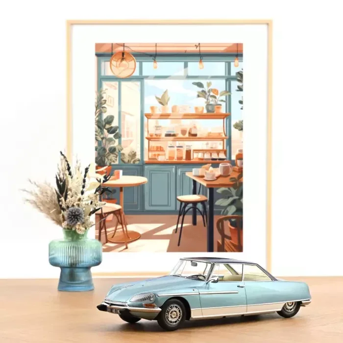 Citroën DS 21 Le Léman 1968 Light & Dark Blue 1:18 – Limited Edition 300 stuks – Norev