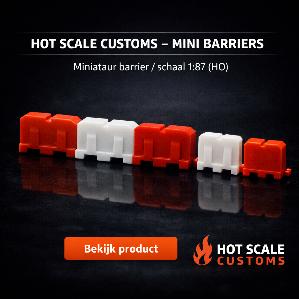 Hot Scale Customs Mini Barriers – 1:87 (HO) – Dio8100A