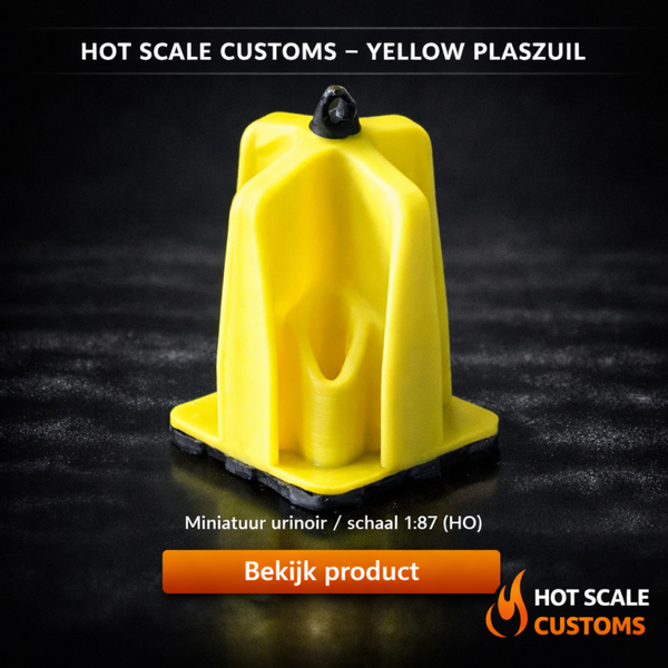 Hot Scale Customs Plaszuil Geel – 1:87 (HO) Dio8200C