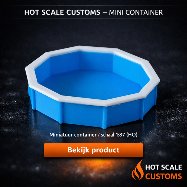 Hot Scale Customs Zwembad – 1:87 HO – Dio8225A – Diorama Accessoire