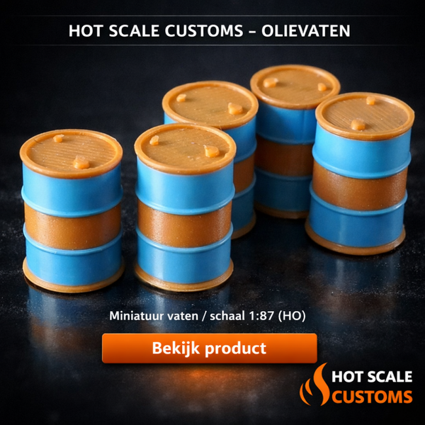 Hot Scale Customs Olievaten – 1:87 (HO) – Dio8401F
