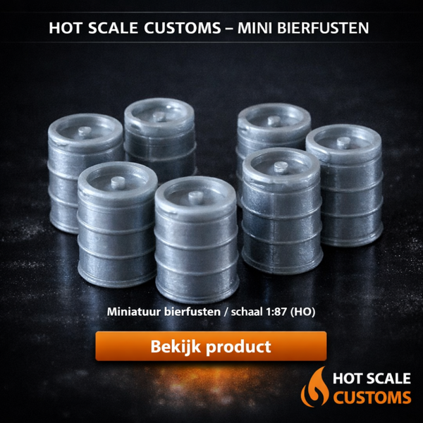 Hot Scale Customs Mini Bierfusten – 1:87 (HO) – Dio8500A