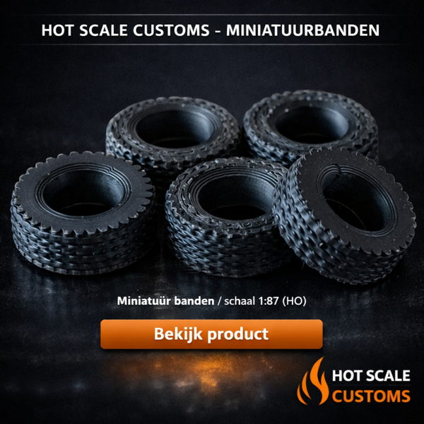 Hot Scale Customs Miniatuurbanden – 1:87 (HO) – Dio8660A