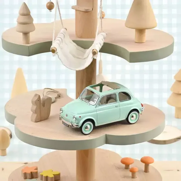 Fiat 500 L 1968 Pastel Blue New Baby Gift 1:18 – Norev – Special Edition