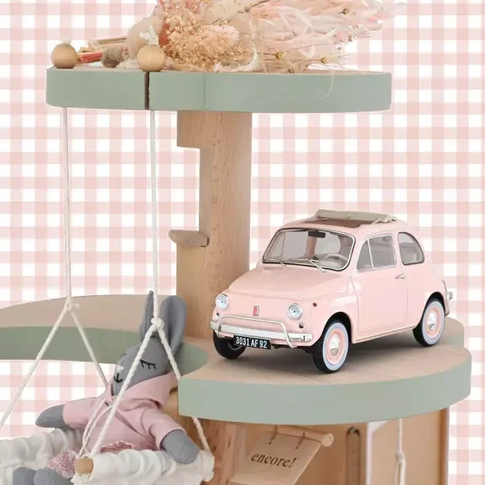 Fiat 500 L 1968 Pink New Baby Gift 1:18 – Norev – Special Edition