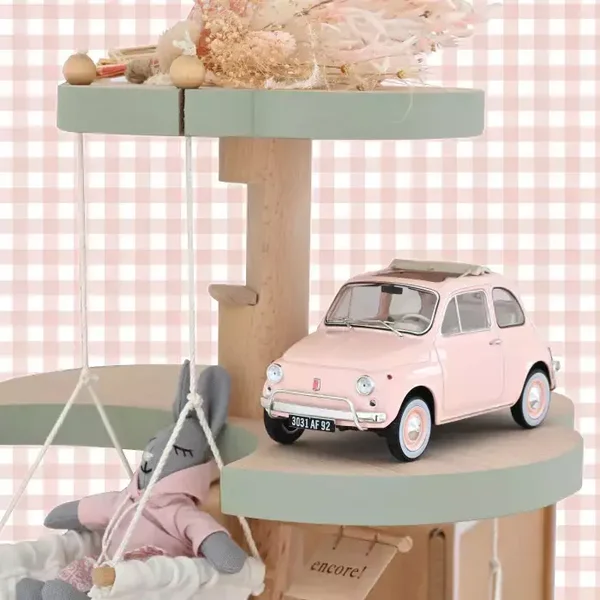 Fiat 500 L 1968 Pink New Baby Gift 1:18 – Norev – Special Edition