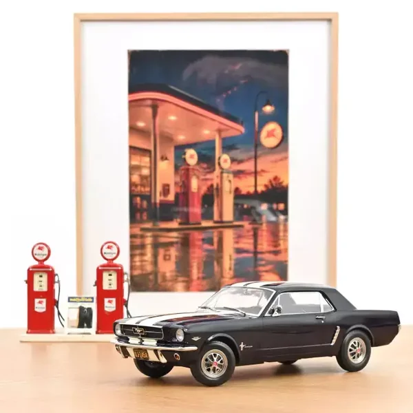 Ford Mustang Coupe 1966 Nightmist Blue Metallic 1:18 – Norev – Klassieke Mustang 182805