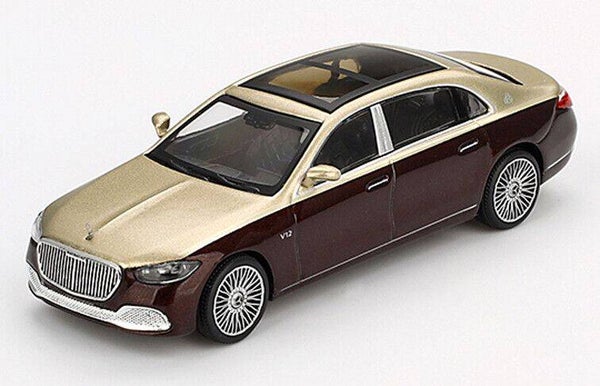 Mini GT Mercedes‑Benz Maybach S680 ’24 – Goud/Rood Metallic – 1:64 – MGT00962