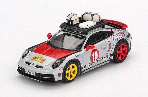 Mini GT Porsche 911 (992) Dakar Uncle Rally #19 2024 Blister – 1:64 Modelauto (MGT01068‑BL)