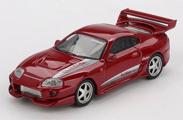 Mini GT Toyota Supra MK4 Veilside Combat V‑I – Rood – 1:64 – MGT01094‑L