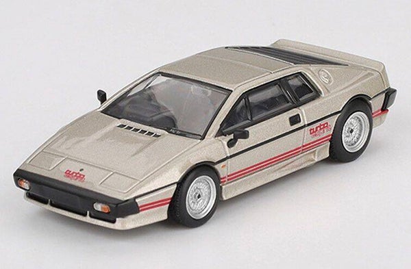 Lotus Esprit Turbo 1980 Zilver Metallic – MiniGT 1:64)