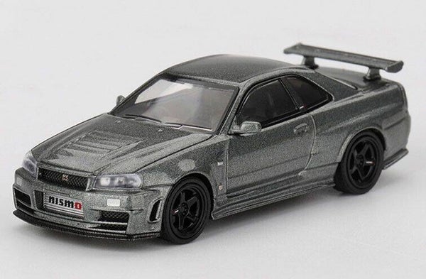 Mini GT Nissan Skyline GT‑R R34 ’99 – Dark Metal Grey – 1:64 – MGT01160
