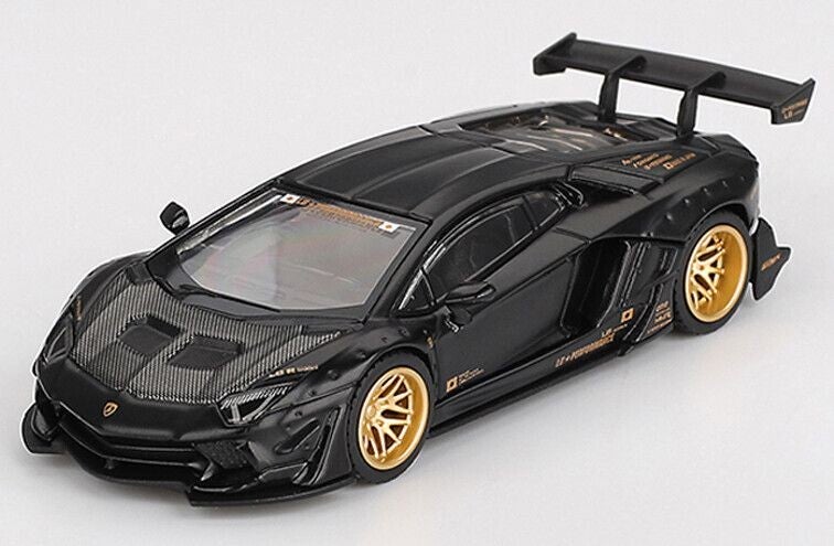 Mini GT Lamborghini Aventador LB‑Works Limited Edition ’24 Matt Black – Blister – 1:64 – MGT01087‑BL