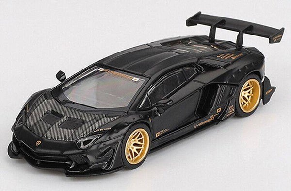 Mini GT Lamborghini Aventador LB‑Works Limited Edition ’24 Matt Black – Blister – 1:64 – MGT01087‑BL