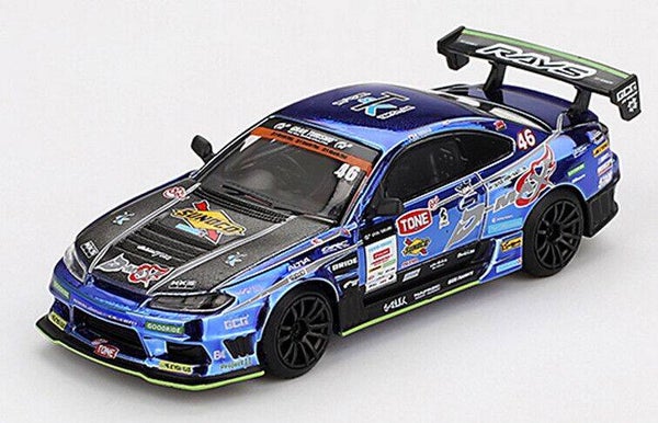 Mini GT Nissan Silvia S15 #70 D‑Max Racing – D1 GP 2023 – 1:64 – MGT00857