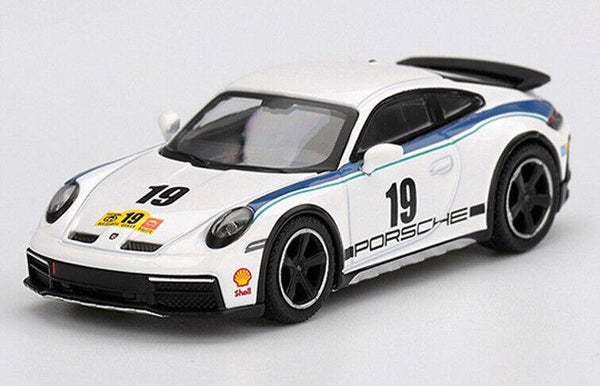 Mini GT Porsche 911 (992) Dakar Rally #19 Design Package 74 ’24 – Blister – 1:64 – MGT01009‑BL