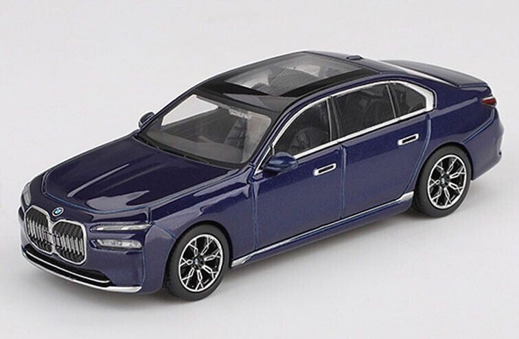 Mini GT BMW i7 xDrive60 – 2022 – Blauw Metallic – 1:64 – MGT01111‑L
