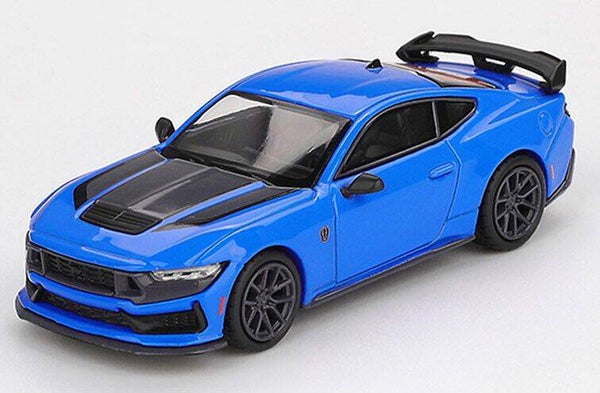 Mini GT Ford Mustang Dark Horse Grabber Blue 2024 1:64 MGT01141-BL