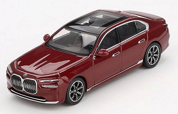 MiniGT 1:64 BMW i7 xDrive60 2023 Aventurin Red – MGT00952