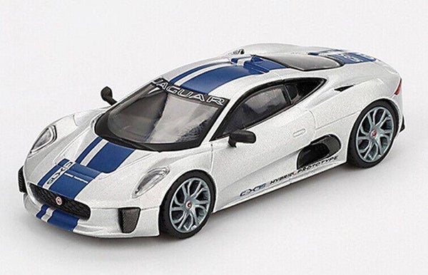 MiniGT 1:64 Jaguar C‑X75 2010 Zilver – MGT00960
