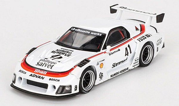 MiniGT 1:64 Mazda RX‑7 LB‑Super Silhouette Numero Reserve #41 1996 – MGT00773‑R